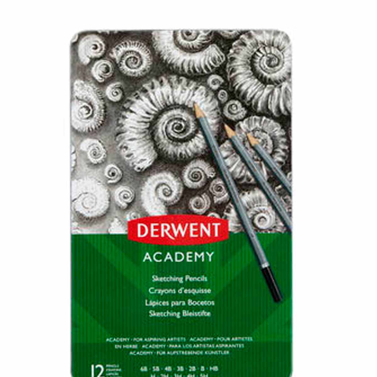 Derwent Academy Sketching Skizzenbleistifte 12er Set