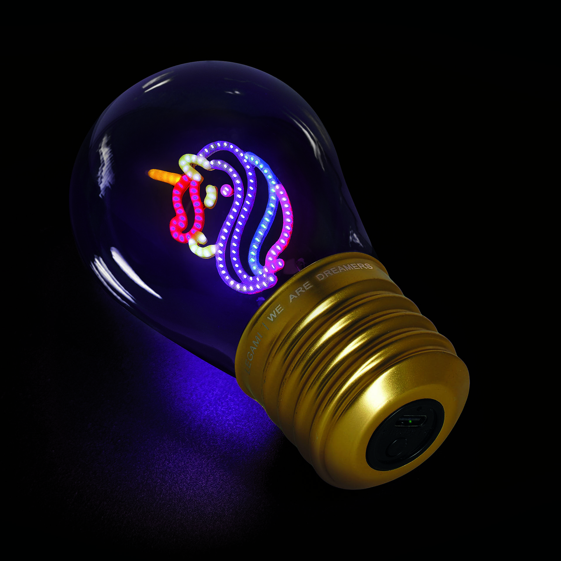 Legami Tischlampe in Glühbirnendesign Bulb Fiction Unicorn Einhorn Legami Tischlampe in Glühbirnendesign Bulb Fiction Unicorn Einhorn