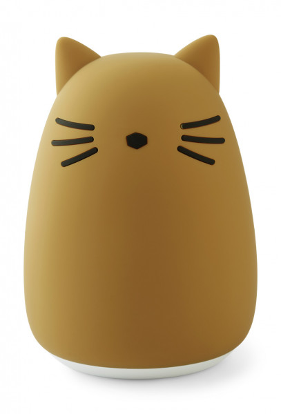 Liewood Jimbo Nachtlicht aus Silikon Cat Katze golden caramel
