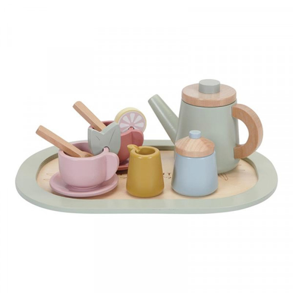 Little Dutch Tee-Set Puppenservice aus Holz mit Tablett