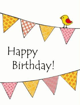 Cara Sina Mini Glückwunschkarte Geburtstagskarte Happy Birthday Nr. 4102