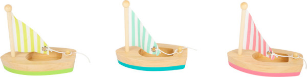 Small Foot Wasserspielzeug Segelboote 3er Set