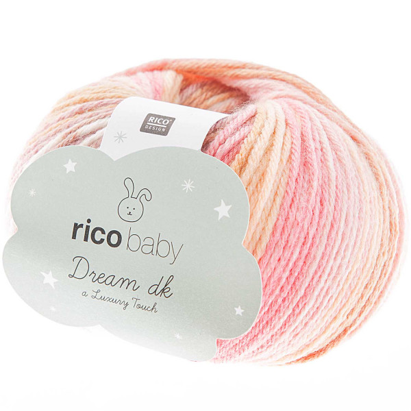 Rico Design Baby Dream dk Wolle 50g Farbe 012 Rosa-Beige