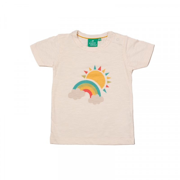 Little Green Radicals Kinder T-Shirt Sun and Rainbow 4-5 Jahre Größe 110