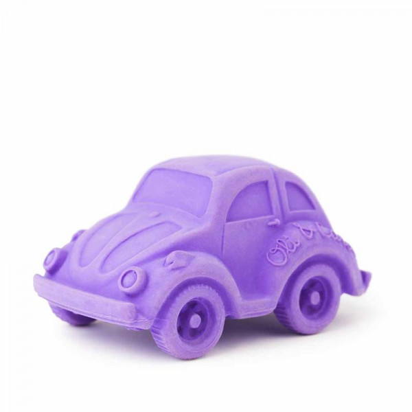 Oli &amp; Carol Spielzeugauto Beetle lila aus 100% Naturkautschuk