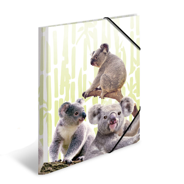 Herma Gummizugmappe A4 Kunststoff ExotischeTiere Koalafamilie