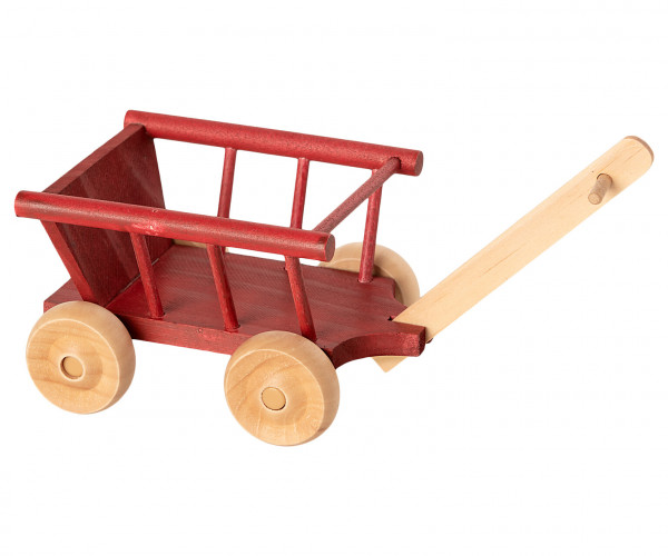 Maileg Leiterwagen Bollerwagen aus Holz in rot