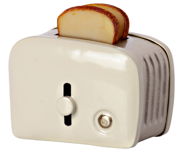 Maileg Toaster mit Brot silber, Miniatur