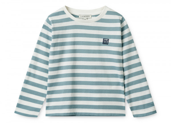 Liewood Longsleeve Langarm-Shirt Sea blue white