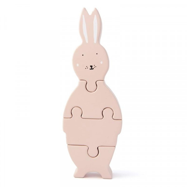 Trixie Holz-Puzzle Tierform Mrs. Rabbit Hase rosa