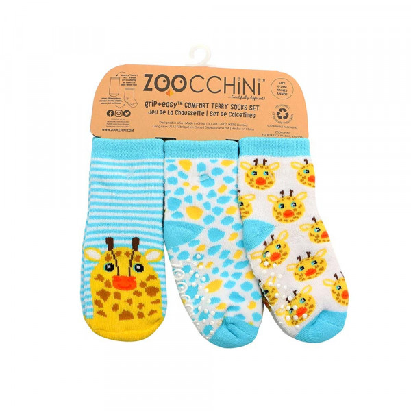 Zoocchini 3er Pack Baby-Strümpfe - Jaime die Giraffe 0-24 Monate