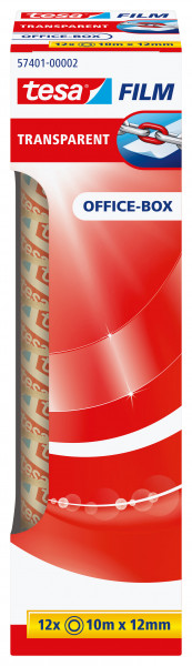 tesa® Klebeband transparent selbstklebend 12 mm x 10 m, 12 Rollen