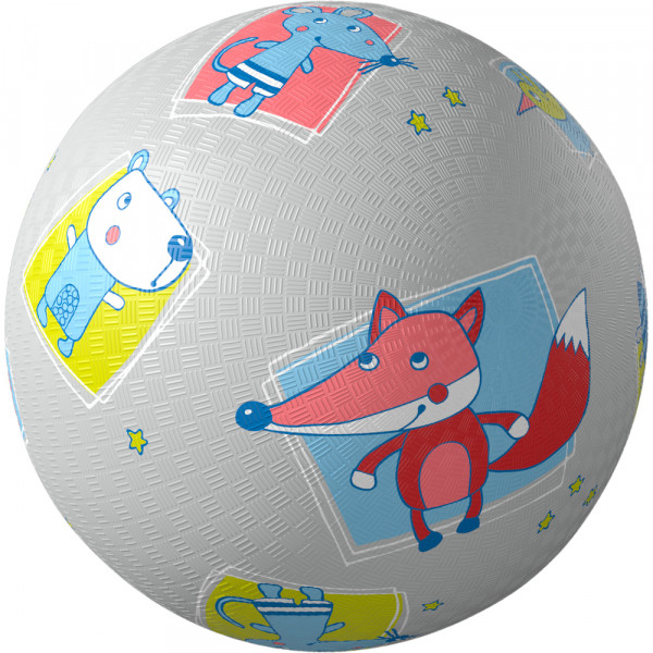 Haba Ball aus Kautschuk Kinderball Spielball Motiv Kleine Freunde 12,7 cm