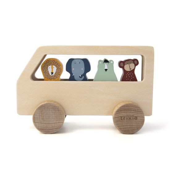 Trixie Holzbus Spielzeug Bus mit Tieren