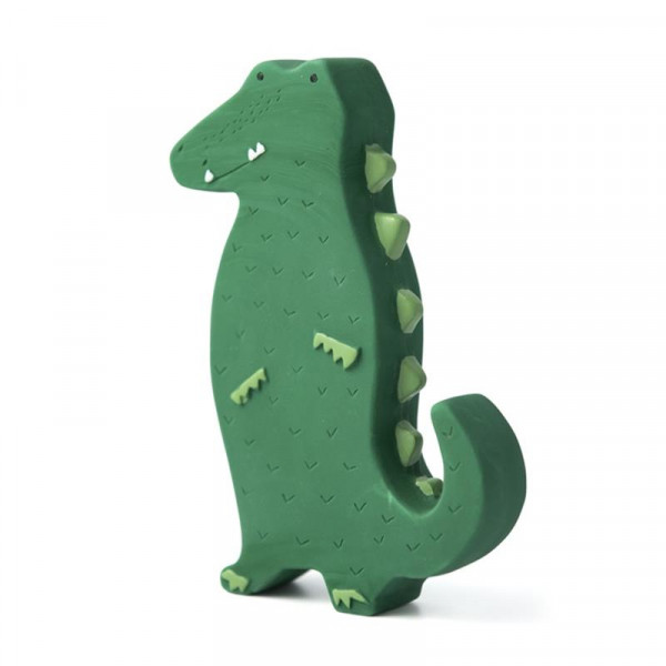 Trixie Badespielzeug aus Naturkautschuk Mr. Crocodile Krokodil grün