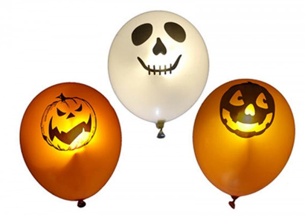 LED-Luftballons Halloween 3er Set
