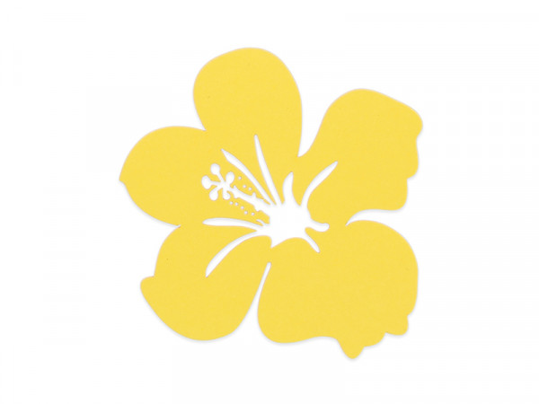 Elfenstall Namenskärtchen 10 Stück Blume Gelb