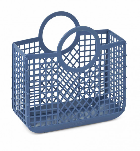 Liewood Samantha Korb Basket Plastik-Korb Riverside blau klein
