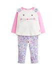 Tom Joules Baby Amalie Set Shirt Hose Maus pink 6-9 Monate