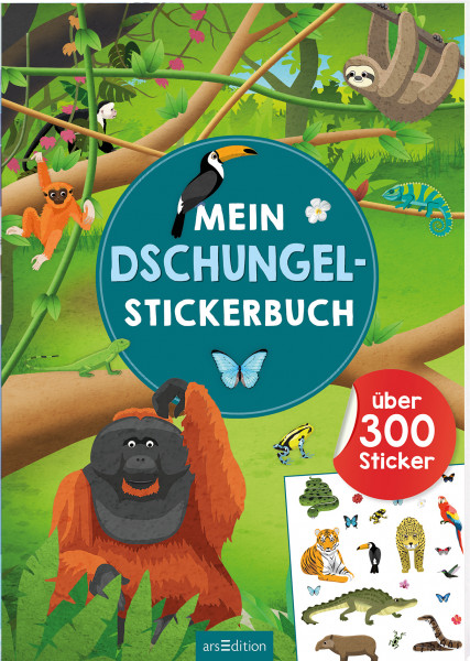 ars Edition Mein Dschungel Stickerbuch