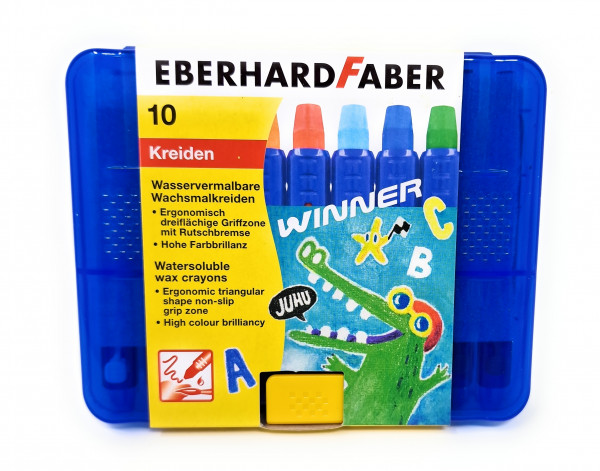 Eberhard Faber Wachsmalkreide wasserlöslich 10 Stück