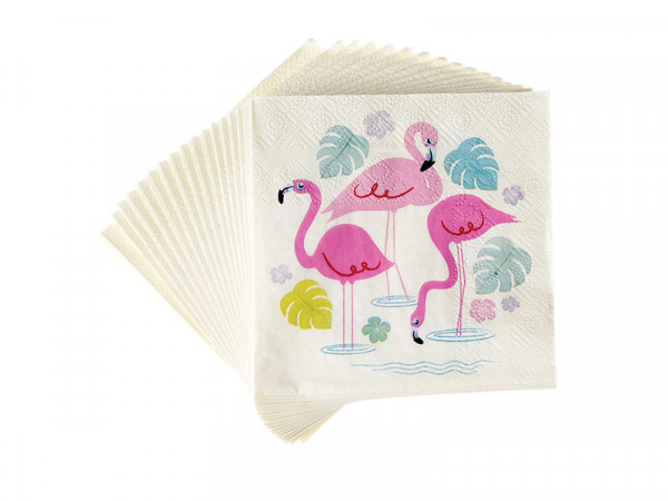 Rex International Kinder Papierservietten Flamingo, 20 Stück
