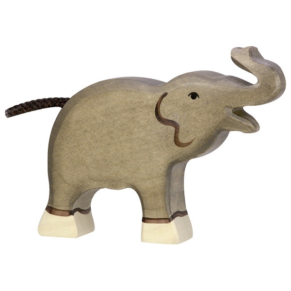 Holztiger Elefant klein Holzelefant 80150