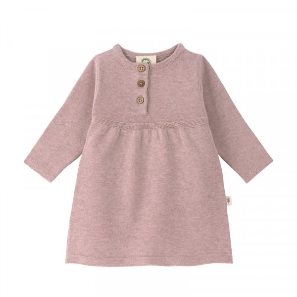 Lässig Strick-Kleid Knitted Dress GOTS Garden Explorer light pink 74/80