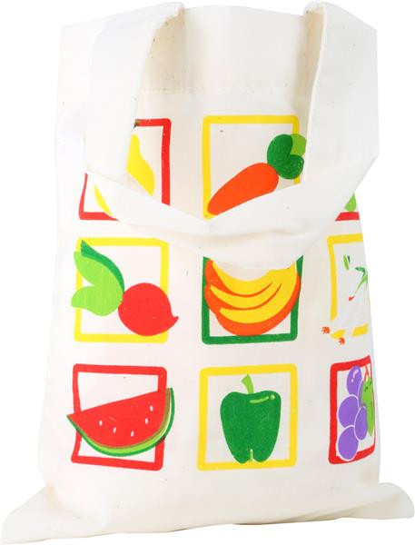 Kindereinkaufstasche Baumwolle mit Gemüsedruck 1 Stück