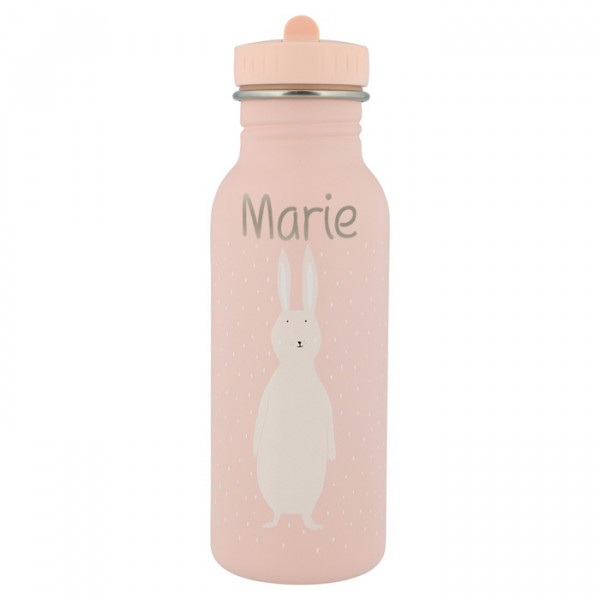 Trixie Trinkflasche aus Edelstahl Mrs Rabbit Hase 500ml personalisiert