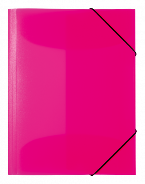 Herma Gummizugmappe A4 Kunststoff Neon Pink