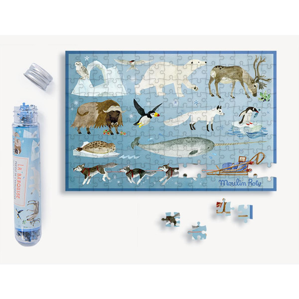 Moulin Roty Minipuzzle 150 Teile Polar Tiere
