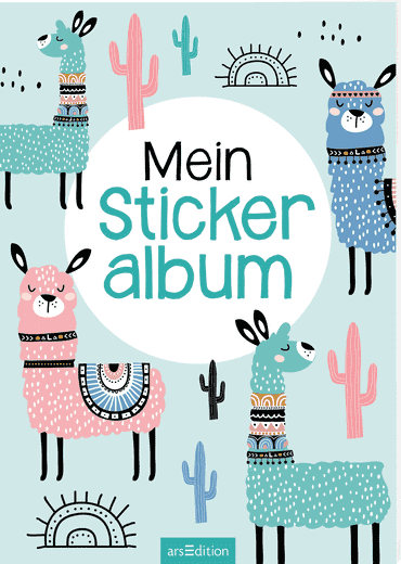 Mein Stickeralbum Aufkleber-Album Lama