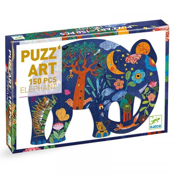 Djeco Puzzle Elefant Elephant Puzz&#039;Art 150 Teile