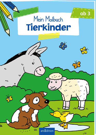 Mein Malbuch Tierkinder ab 3 Jahre